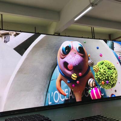 P1.86小间距LED显示屏640x480mm前维护压铸绿箱体高清室内全彩屏