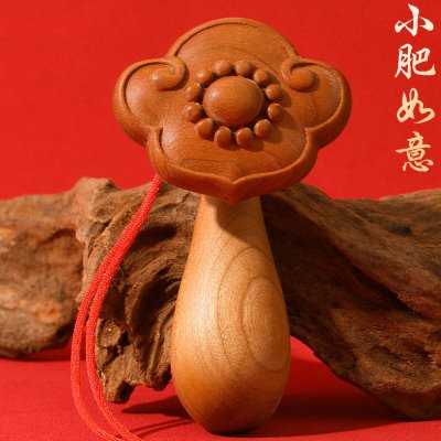 办公室吉祥中国风客厅天然礼品如意摆件如意桃木木雕挂件装饰玄关