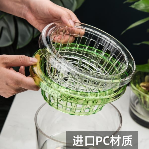 井柚水培植物定植篮花卉植物固定器绿箩花瓶无土定植篮大号