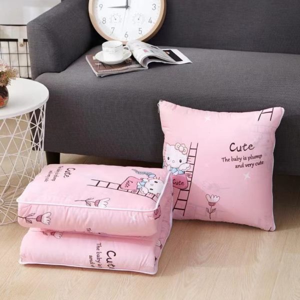 抱枕被子两用折叠办公室靠枕沙发靠垫空调被汽车靠背小被子午睡毯