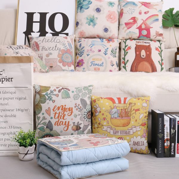 抱枕被子两用小清新办公室靠垫被汽车靠枕头午睡空调小毯子二合一