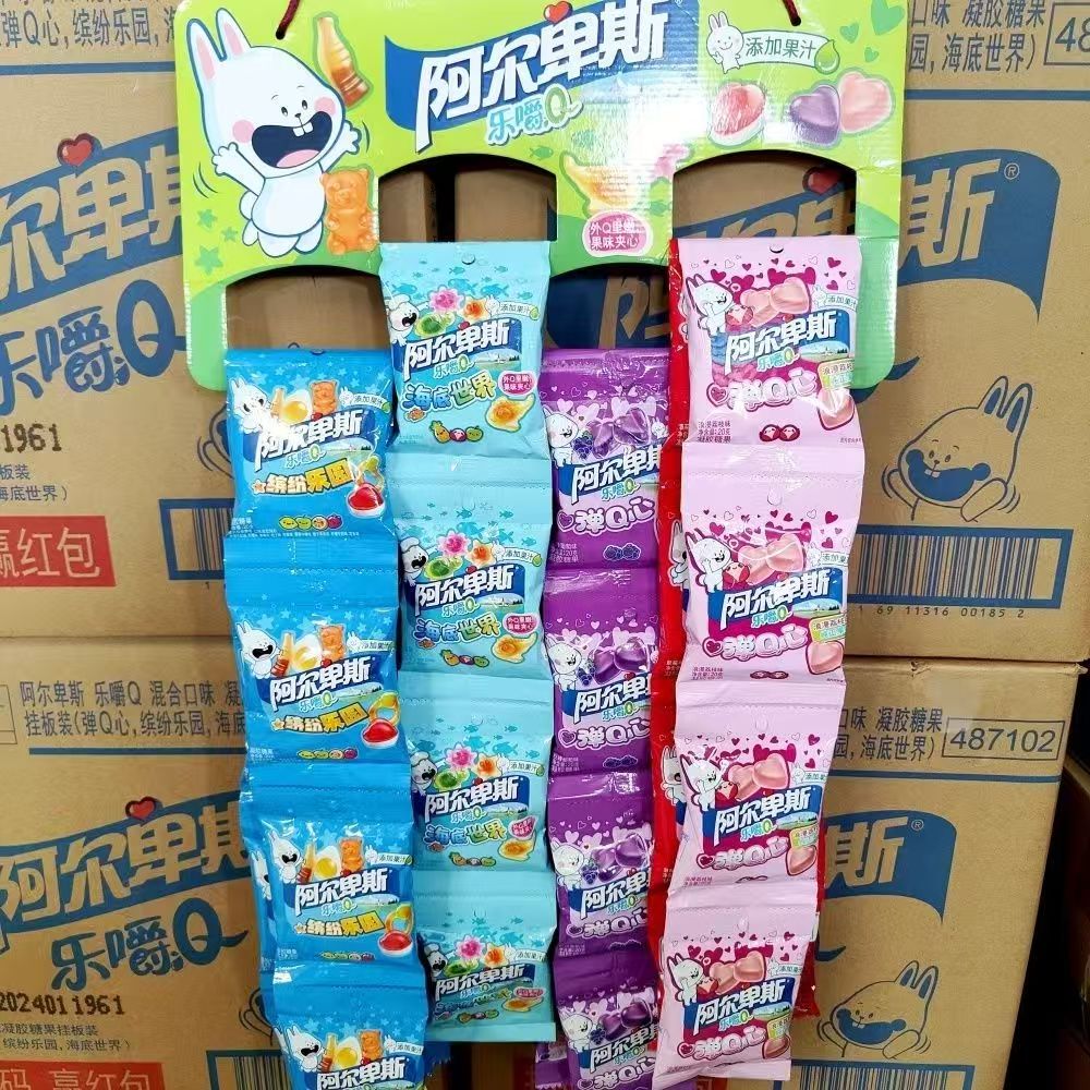 阿尔卑斯乐嚼Q挂板48袋果汁软糖