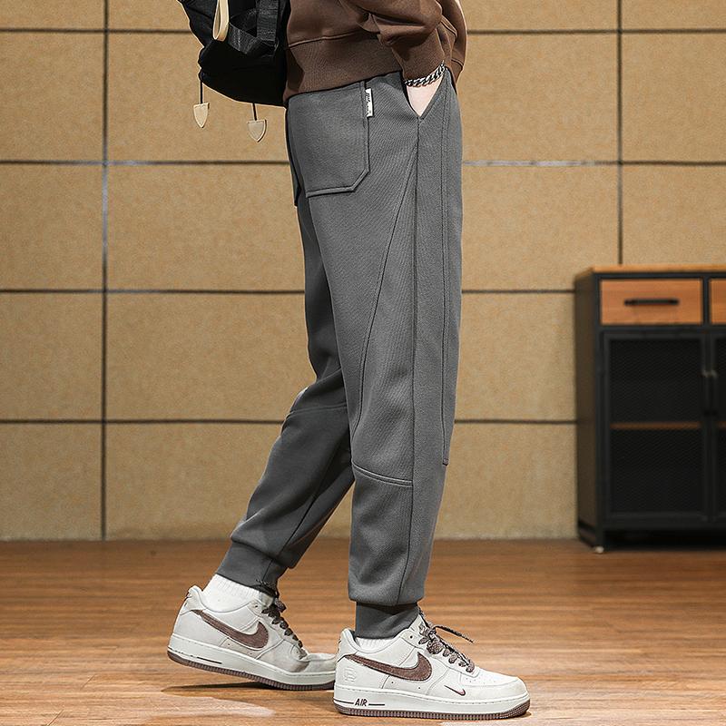 名面服饰纯色休闲针织卫裤