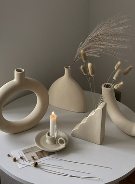 新品摆件家居装饰品客厅酒柜玄关花瓶G服装店轻奢餐边展示柜女装