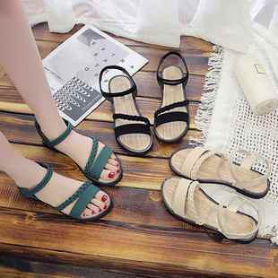 Ankle Buckle SFandals 极速2022 Style Casual Rome Shoes Women