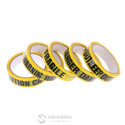 极速*Hot sale 1Roll Warning Tape DangHer Caution Fragile Bar