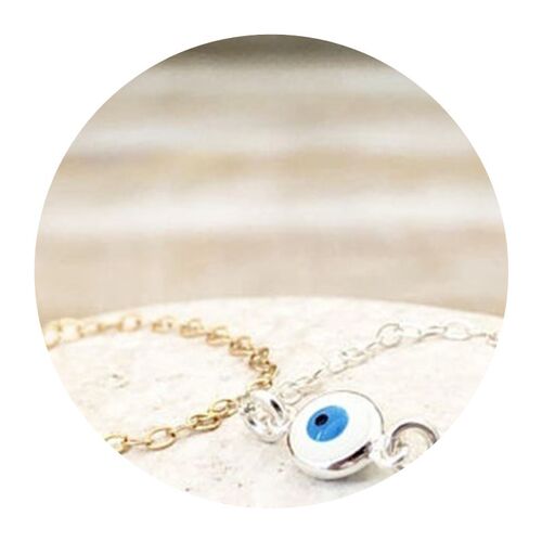 极速Evil Eye Jewelryt Evil Eye ring Gold Chain ri
