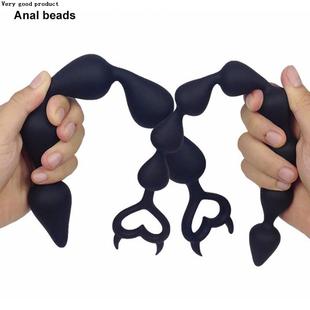 极速.Silicone Bigm Anal Beads Balls Butt Plug Adults Erotic