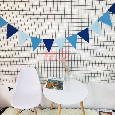 极速.12 Flfags 2.5m 19Colors Birthday Bunting Banners Baby S