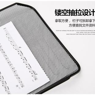 极速20a23新款 铁网三层文件盘多层文件架铁质文件栏金属资料架a4