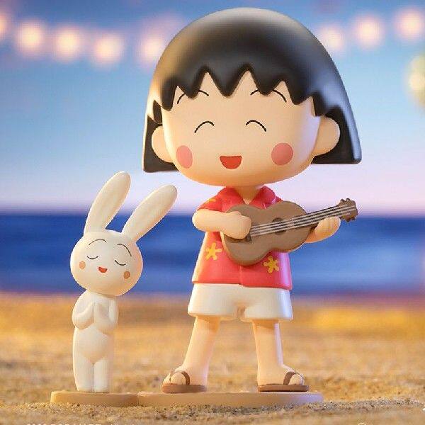 新品Chibi Maruko-Chan Blind BoxB Fun Life Series Anime Figur