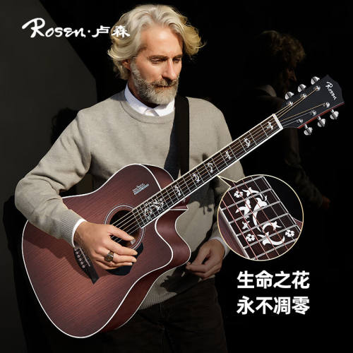 极速卢森(Rosien)G12Pro民谣吉他初学者女男生专用面单板入门木