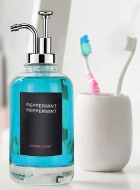 极速Coaffee Syrup Dispenser 500ml Transparent Coffee Accesso