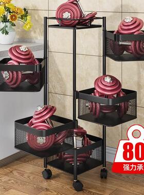 极速Rotatable kitchen shelf multifunctional fruit aWnd veget