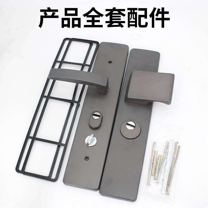 极速防盗门大门加厚通用型单活灰色门G锁锁具面板手柄执手把手拉,基础建材,机械门锁,淘宝优惠券,粉丝福利购,淘宝优惠卷