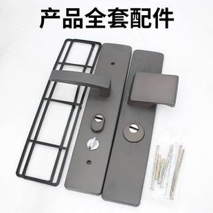 极速防盗门大门加厚通用型单活灰色门G锁锁具面板手柄执手把手拉