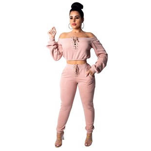 two piece hoody for pan sleeve women long 极速trackdsuit set