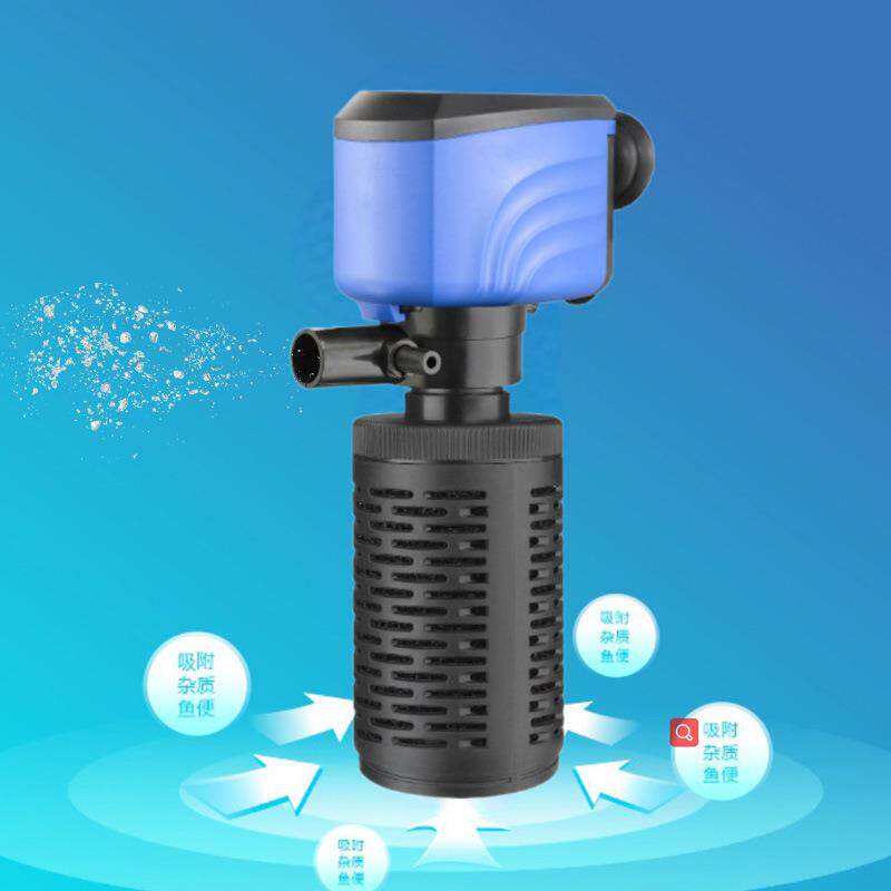 极速2023新款三合一鱼缸过滤器免换水循环家用S内置增氧吸便神器