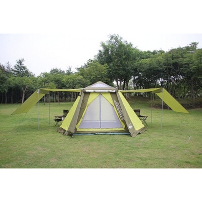 极速新款铝合金n杆免搭防雨三层多人户外自动野营帐篷