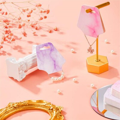 极速50pcs Earring Jewelry DisplAay Card Cardboard Paperboard