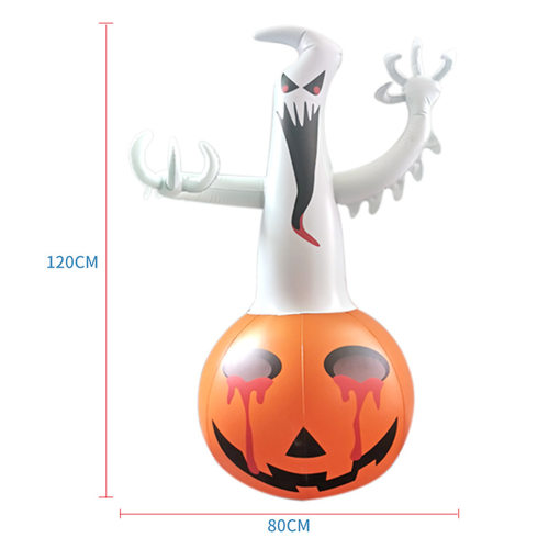 极速Halloween Inflatablse Air Model Horror Pumpkin Head Ghos