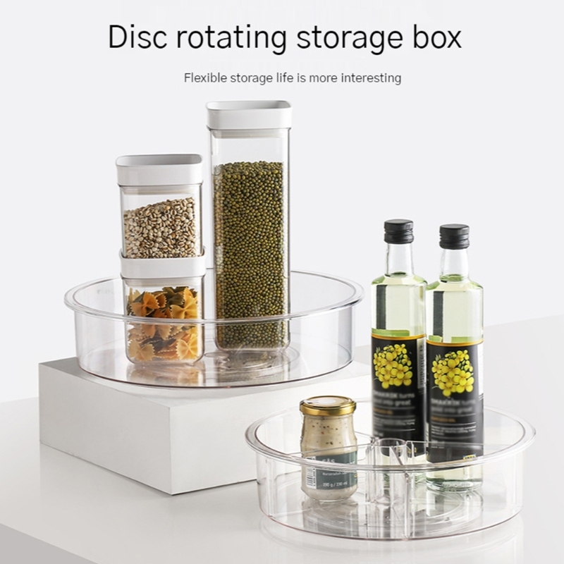 极速Round Turintable Spining Organization Clear Acrylic Rota