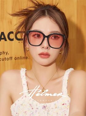 极速HELMER店HELMER23潮百搭时尚E开车清抗UV大框男女太阳眼镜581