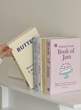 新品奶油风现代简约假书摆件道具书模型客L厅创意家居饰品装饰书