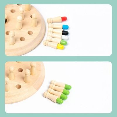 极速Memory Chess Game Wooden Board MontessoriQ Logical Skill