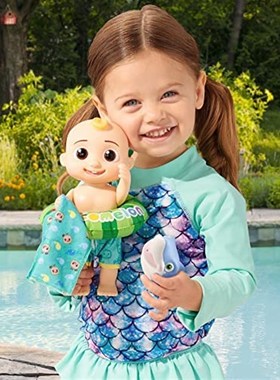 极速CoComelon - Splish Splash JJ Doll- with Shark Bath .Squi