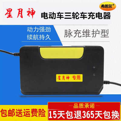 极速原装星月神电动车电瓶充电p器36V48V12A64V60V20A73V35A30A32