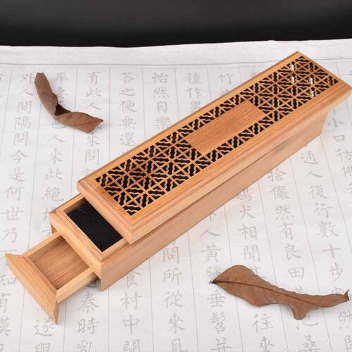 新品Bamboo Wooden Incense Stick Holder Burning JosVs Insence