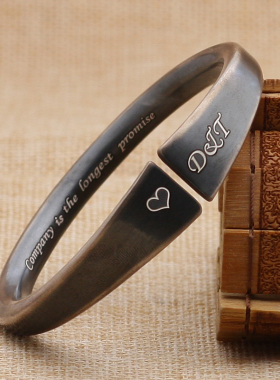 古法手工S999银镯男女款纯