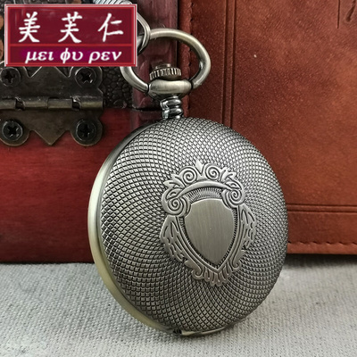 全自动机械怀表男款学生复古老式可放照片定制欧式翻盖上海