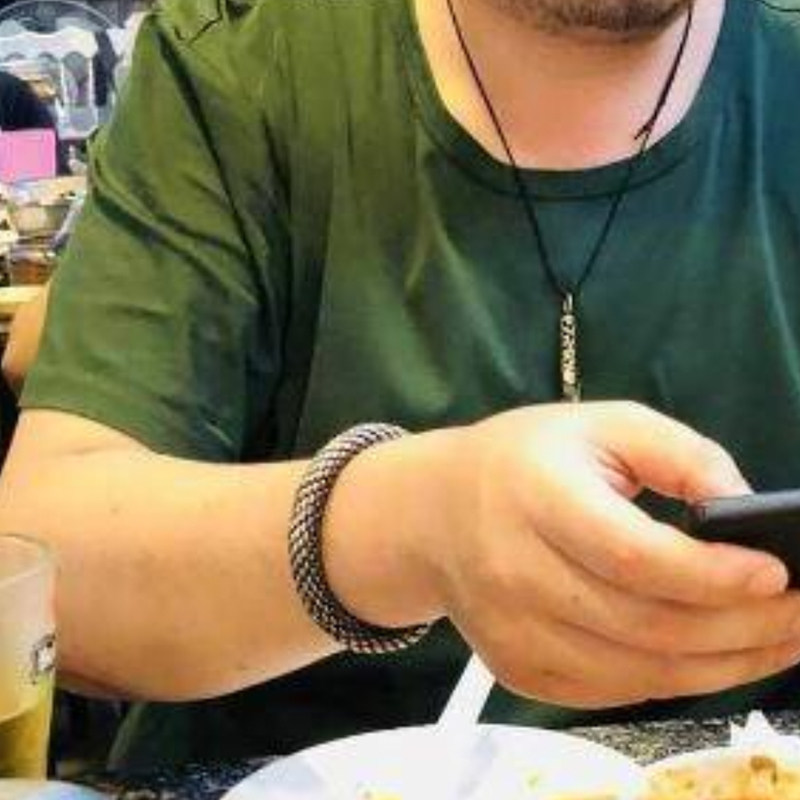 传承S999银手镯粗芙蓉桂花镯麻花编织绞丝女开口复古手环男女定制