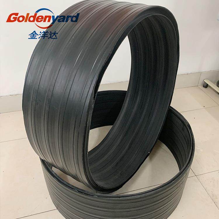 HDPE双平壁钢塑复合缠绕排水管300SN8地埋中空结构壁塑钢排污管