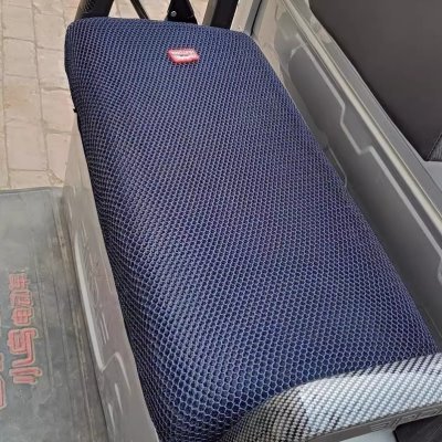 三轮车坐垫套通风夏季坐防烫拉货套罩电瓶车3D 凉垫防水座套通用