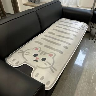 新款 防滑坐垫 高级2025一片式 感单人床轻奢家用卡通冰丝沙发垫夏季