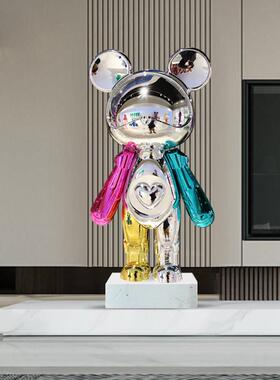 星际熊大件暴力熊摆件客厅公仔轻奢高档型玄关装饰品乔迁搬家礼物