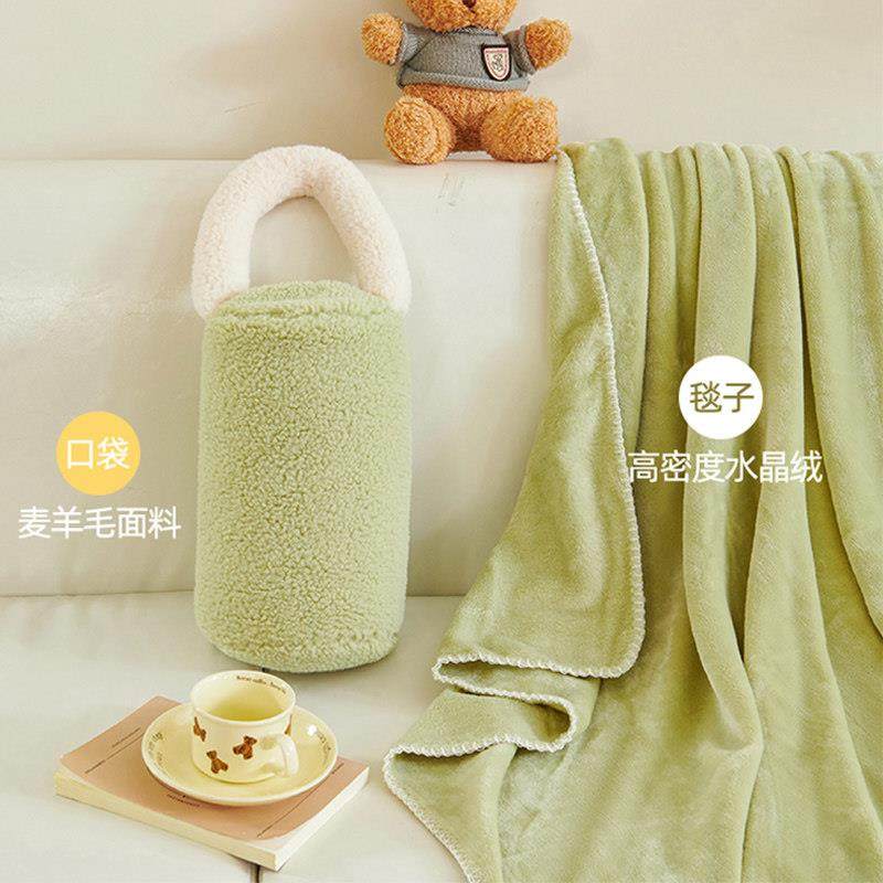 汽车抱枕毯子两用珊瑚绒靠垫被子加绒加厚办公室午睡空调被小枕头,居家布艺,抱枕被,淘宝优惠券,粉丝福利购,淘宝优惠卷