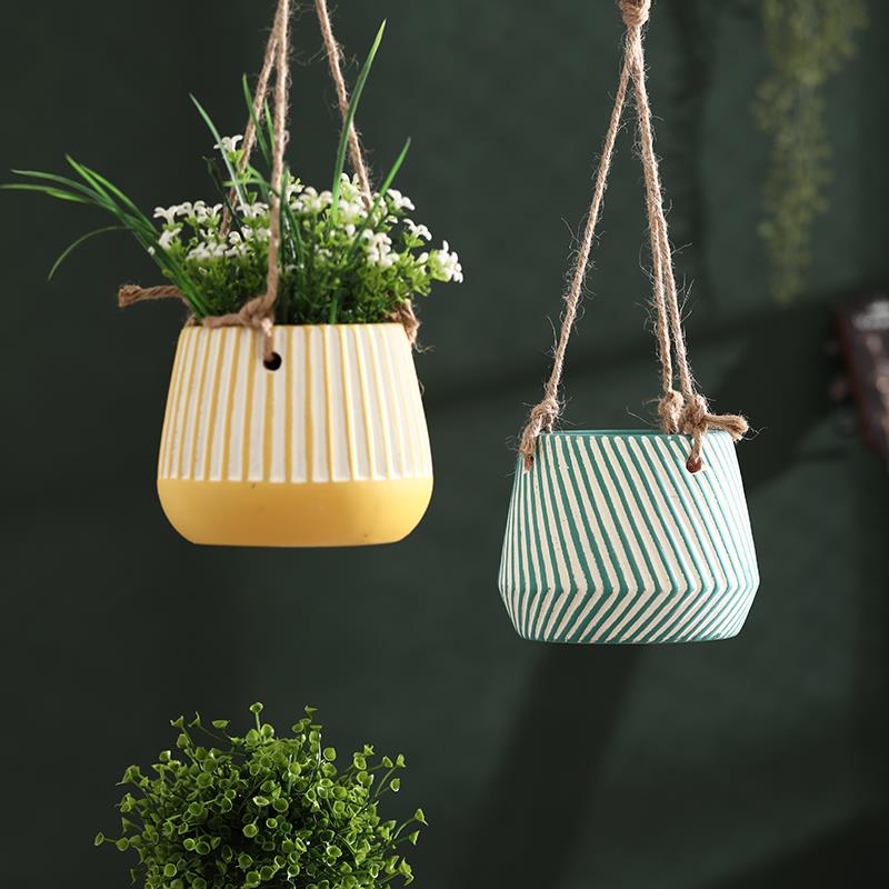 吊盆花盆悬挂式多肉花盆个性绿萝吊篮盆栽吊兰吸水盆绿植阳台种花
