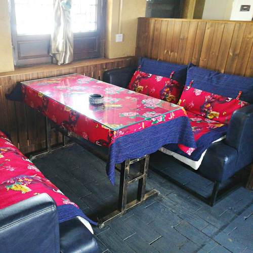 中式复古家居猫咪戏鱼茶垫印花餐垫子大花布茶席桌旗桌布罗汉床垫