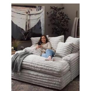 慵懒风云朵贵妃位沙发懒人坐深贵妃卧室阳台可躺沙发可拆洗沙发床