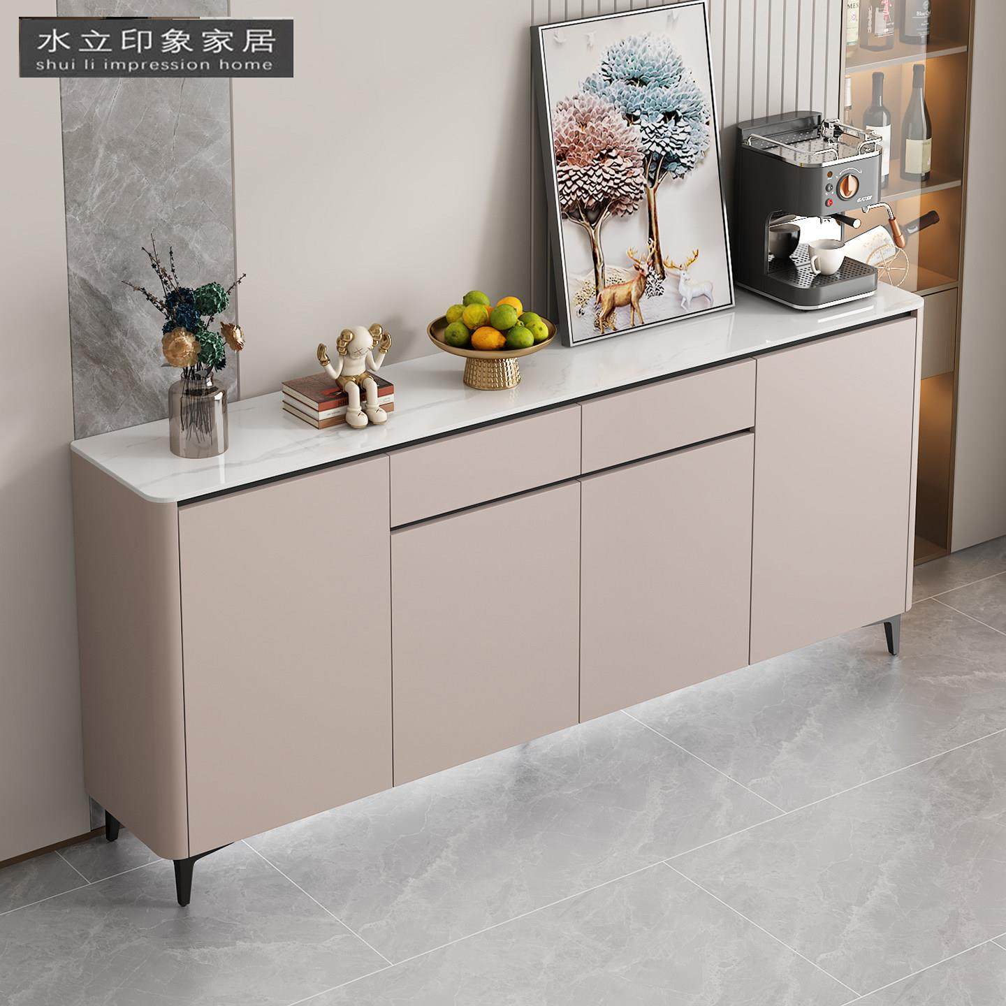 圆弧意式岩板多功能储物柜现代简约家用靠墙茶水柜子轻奢餐边柜,住宅家具,餐边柜,淘宝优惠券,粉丝福利购,淘宝优惠卷