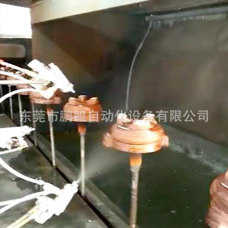 贵州铜香炉表面自动喷釉设备 合金香炉涂装设备 喷涂机器厂家