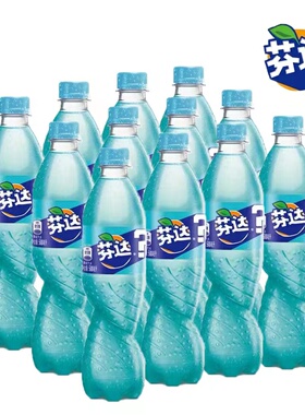 可口可乐芬达汽水西瓜味葡萄味茉莉味蜜桃味碳酸饮料500ml*6/12瓶