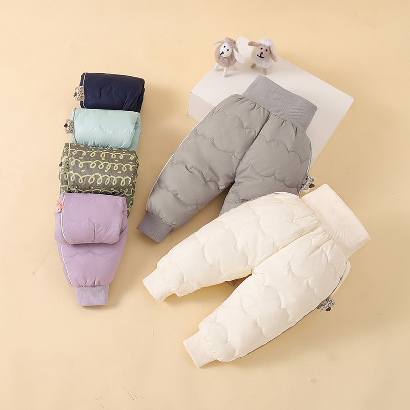儿童A类冬款羽绒裤男童长裤女童2025保暖高腰护肚加厚白鸭绒,童装/婴儿装/亲子装,羽绒裤,淘宝优惠券,粉丝福利购,淘宝优惠卷