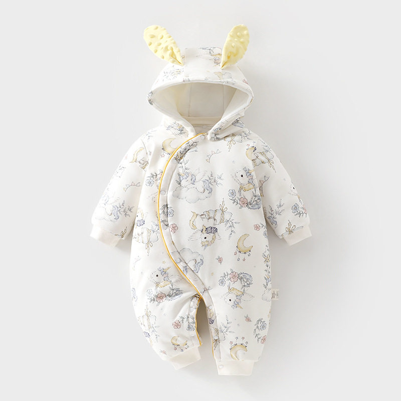 婴儿加棉A类连体衣250g宝宝夹棉秋冬婴儿外出哈衣加厚连帽爬服,童装/婴儿装/亲子装,连身衣/爬服/哈衣,淘宝优惠券,粉丝福利购,淘宝优惠卷