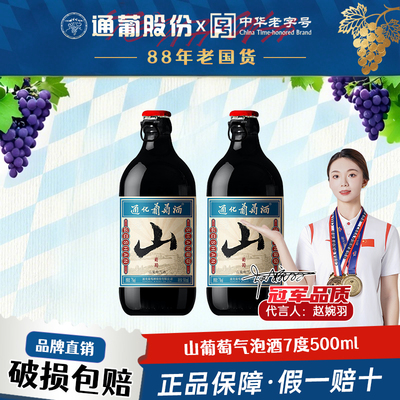 通化新品山葡萄酒500ml露酒微醺