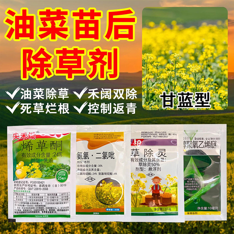 油菜除草剂苗后正品油菜田杂草